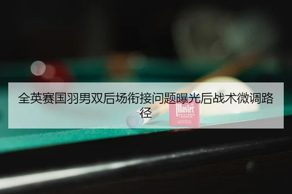 全英赛国羽男双后场衔接问题曝光后战术微调路径